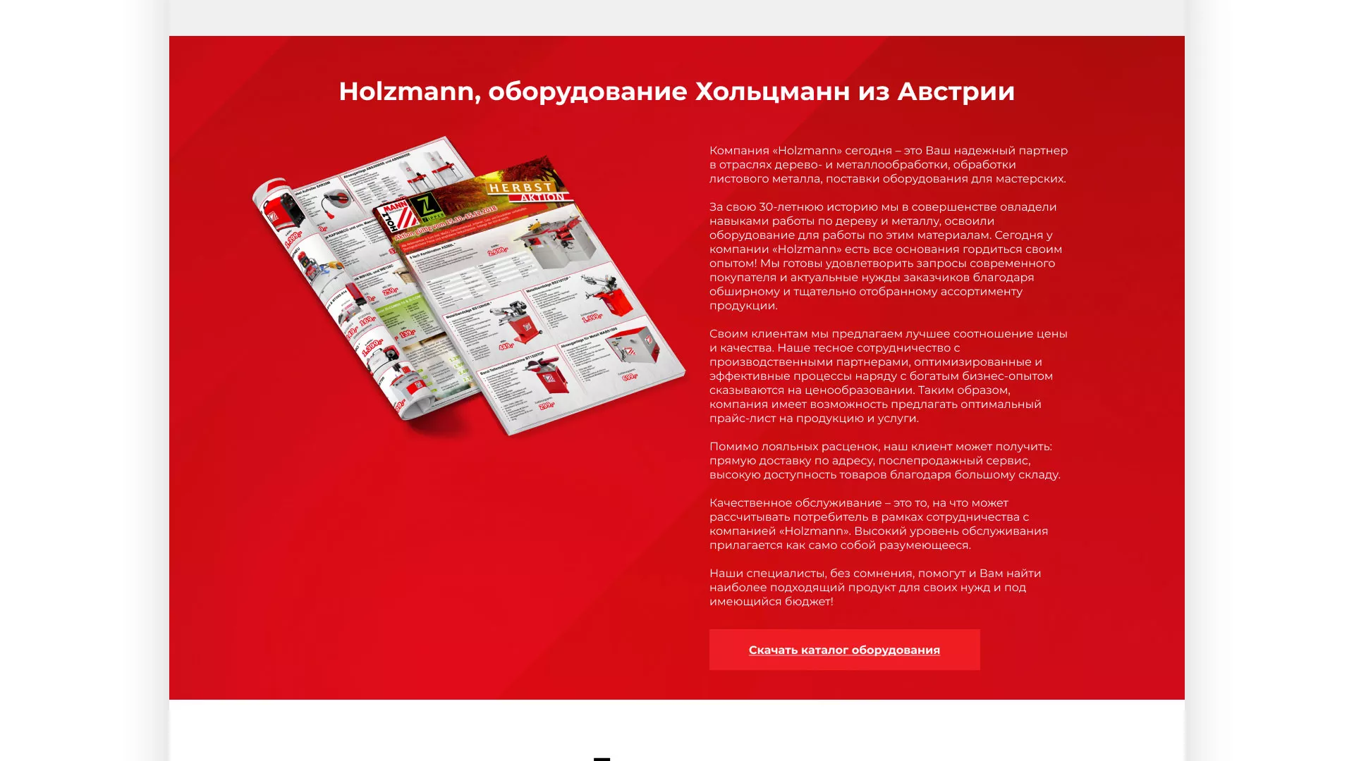 Создание сайта компании «HOLZMANN Maschinen GmbH» в Ноябрьске