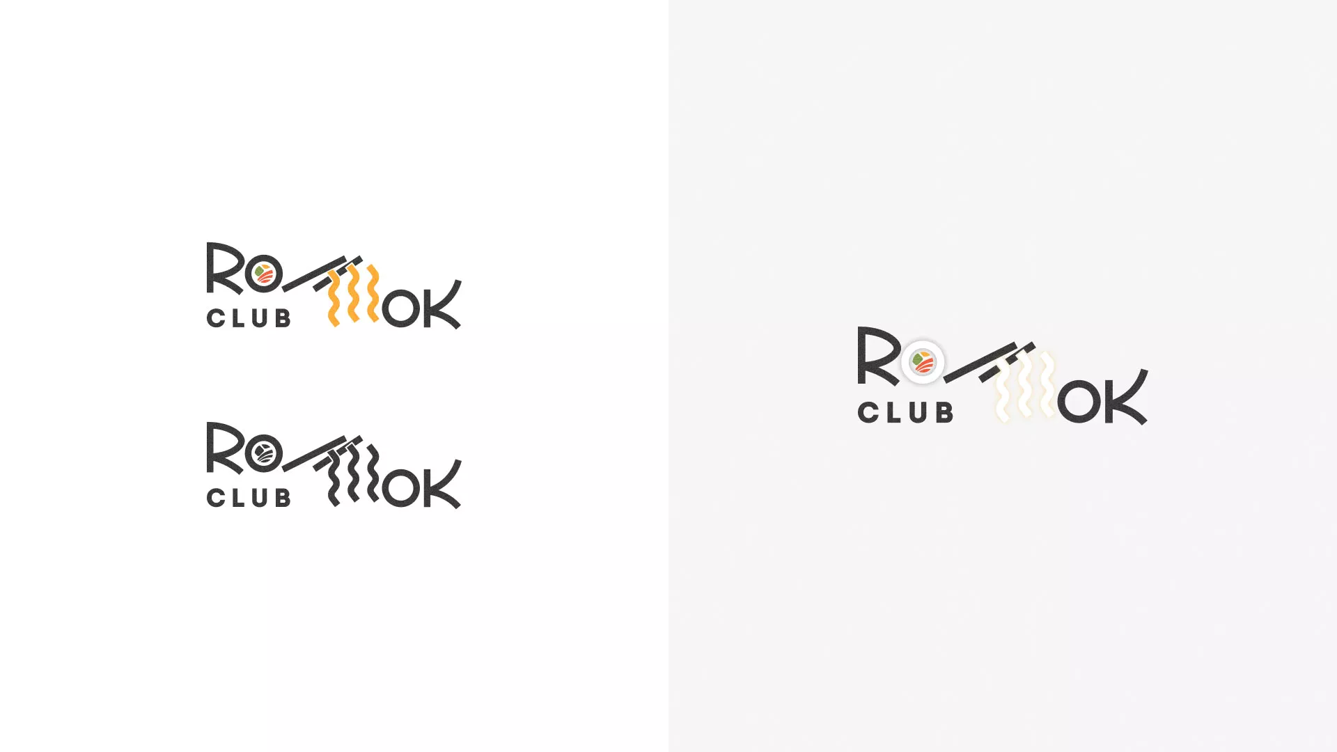 Создание логотипа суши-бара «Roll Wok Club» в Ноябрьске